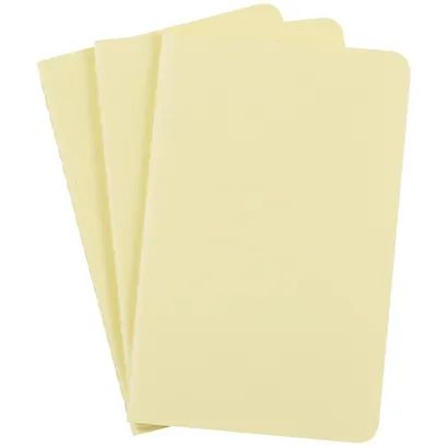 Записная книжка Moleskin Cahier Journal Pocket, 3 шт, нежно-жёлтая, 32 листа, А6 - фото 3