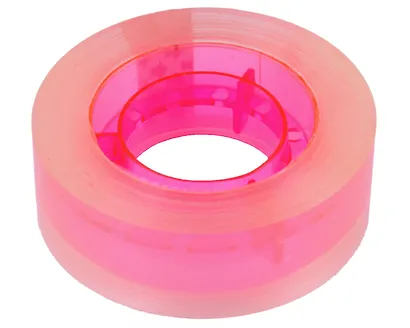 Лента клейкая 19мм*33м прозрачная с цветной втулкой, в ассортименте, 1 штука - фото 3