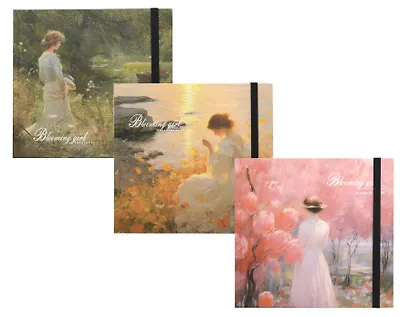 Скетчбук "Blooming girl" 230*220, 50 листов, 160г/м2, твердая обложка, в ассортименте - фото 1