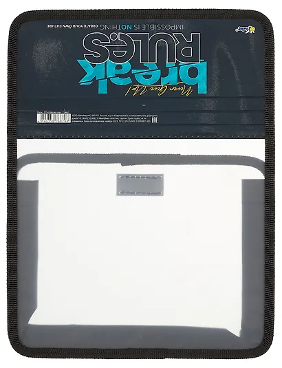 Папка для тетрадей А5 "Break rules" липучка, Оникс - фото 6
