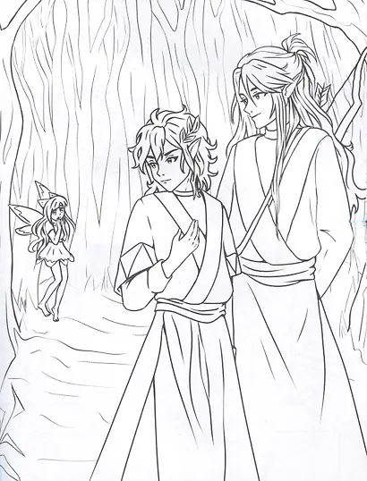 Мир фэнтези. Аниме-раскраска - фото 6