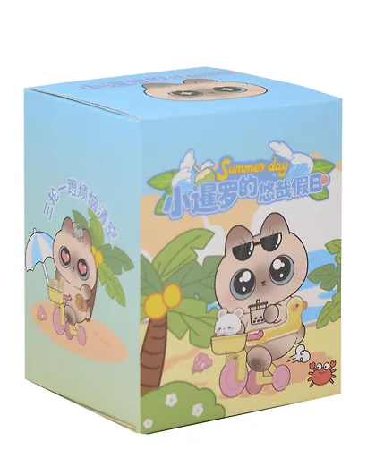 Игрушка Сиамский котик на велосипеде (10см) (пластик) (Blind Box) (12-7655-202508-1040-362) - фото 2