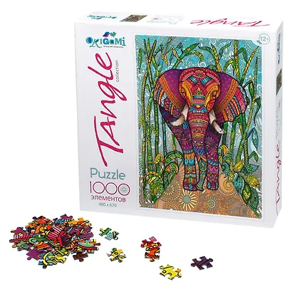 Пазл Арт-терапия "Ведический слон", 1000 элементов - фото 2