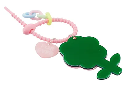 Брелок-обвес на сумку «Цветочек Розовый», пластик - фото 3