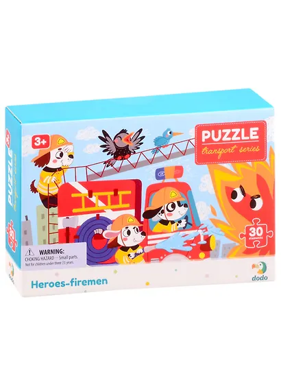 Пазл Герои-пожарные ТМ Dodo 30 элементов - фото 1