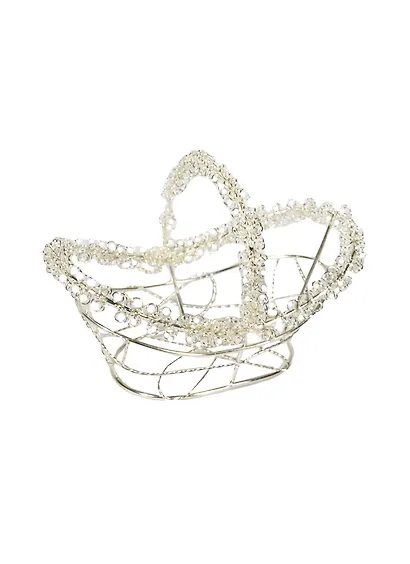 Декоративные элементы из металла, Корзинка серебро (11093606) - фото 1