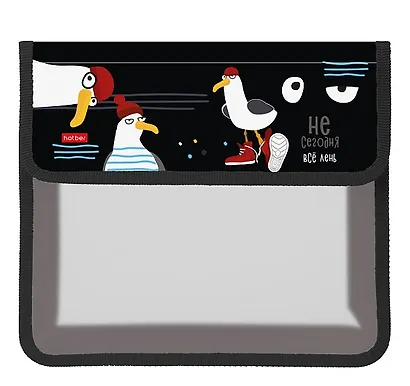 Папка для тетрадей А5 "Приключения чайки" 1отделение, пластик, на липучке - фото 1