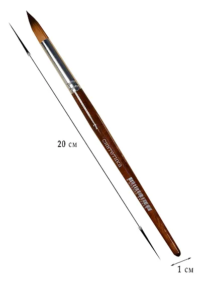 Синтетическая кисть круглая, № 7 - фото 3