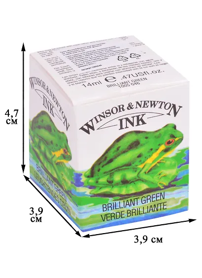 Тушь художественная Winsor&Newton, 14 мл, зеленый бриллиант - фото 2