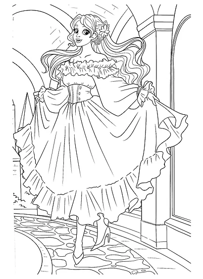 МАКСИ-РАСКРАСКА. ЧУДЕСНЫЕ ПРИНЦЕССЫ - фото 3