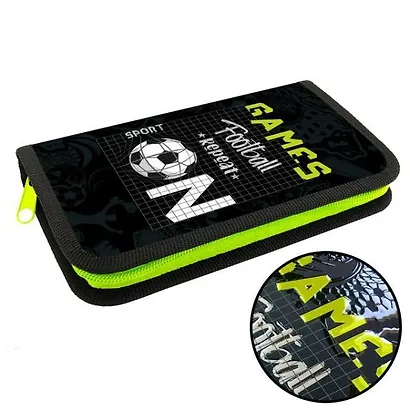 Пенал 1 отделение "Футбол ON" 19*11 см, молния - фото 5