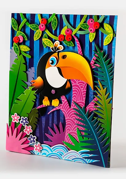 3D Аппликация В джунглях (3009) (набор для детского творчества) (6+) - фото 5