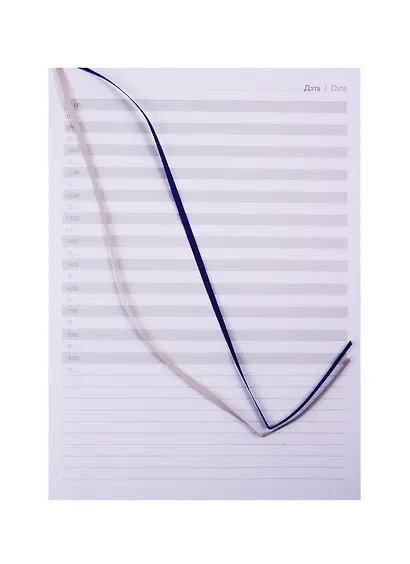 Ежедневник недат. А5 160л ПВХ синий, темно-синий, кожзам, мягкий переплет, съемная обл, карман, тонир.блок, ляссе - фото 3