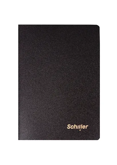 Записная книжка А6 32 листа в клетку, "Black", Schiller - фото 4