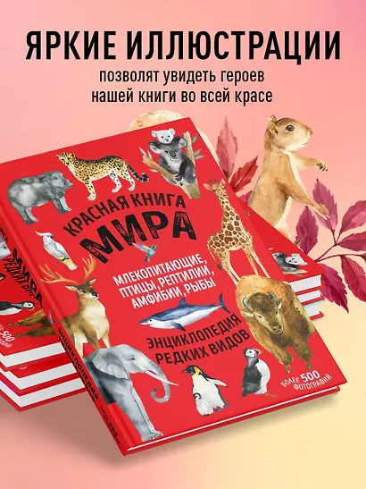 Красная книга мира: млекопитающие, птицы, рептилии, амфибии, рыбы - фото 6