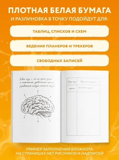 Книга для записей А5 64л тчк. "Последняя нервная клетка. Блокнот анатомический" - фото 4
