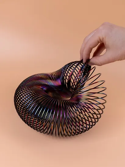 Головоломка Пружинка узор металлик (d.7,5см) (15см) (коробка) (12-01976-A215-8) - фото 9