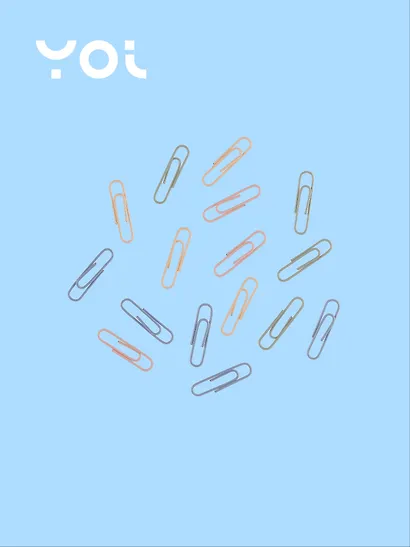 Скрепки Yoi, Inspiration series, 33 мм 60 штук, в ассортименте - фото 3