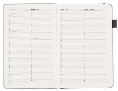 Ежедневник недат. А5 160л "Velvet" серо-голубой, иск.кожа, петля д/ручки, резинка - фото 8