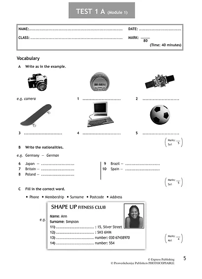 Spotlight. Английский язык. Контрольные задания. 6 класс - фото 3