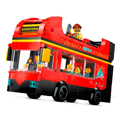 LEGO City: Красный двухэтажный экскурсионный автобус, 384 детали (60407) - фото 7