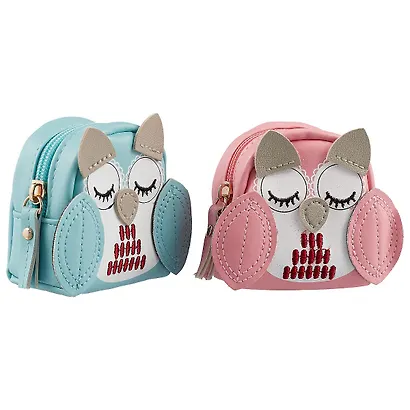 Сумочка-рюкзачок на молнии Сова (8 см) (ПВХ бокс) (12-11583-GJ-547) - фото 3