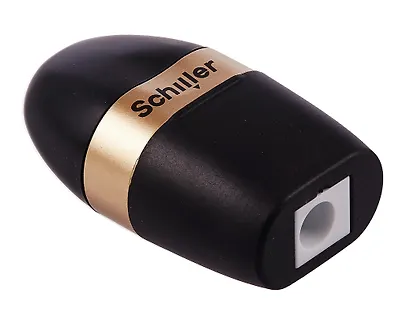 Точилка 1 отверстие "Black" с ластиком, Schiller - фото 4