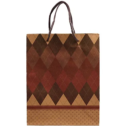 Пакет А5 24*19*8 «Pink and grey» крафт, женск. - фото 2