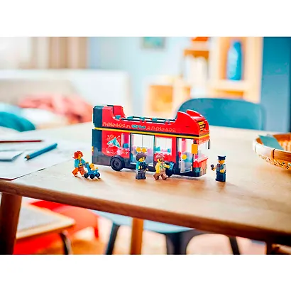 LEGO City: Красный двухэтажный экскурсионный автобус, 384 детали (60407) - фото 4