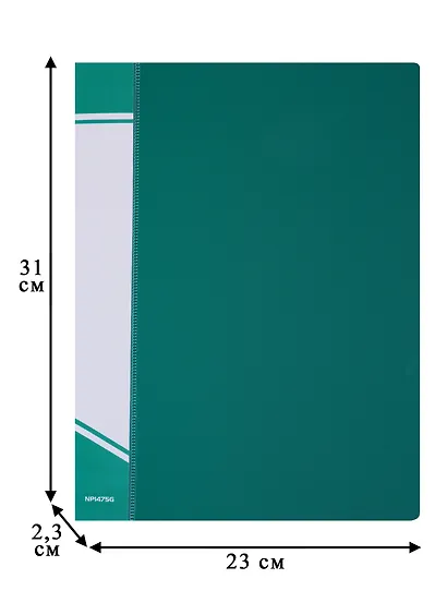 Папка с бок.прижимом и карманом А4 пластик 0.75мм,ассорти, inФОРМАТ - фото 4