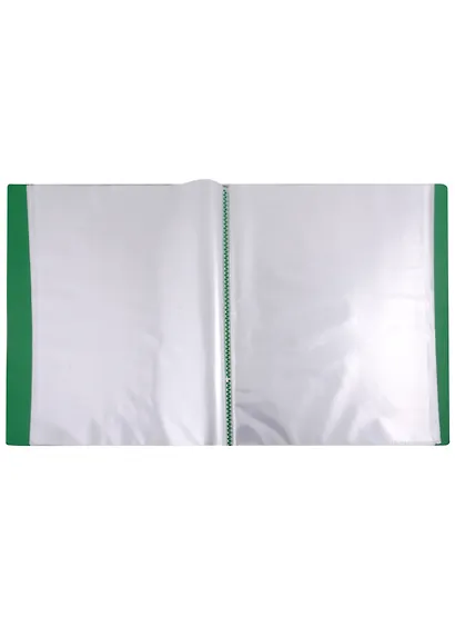 Папка 60ф А4 "STANDARD" пластик 0,7мм, зеленая - фото 2