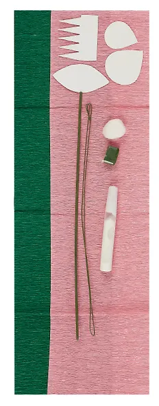 Набор для творчества Чудо-творчество™ Креповые цветы своими руками Роза 3 цвета в ассортименте - фото 2