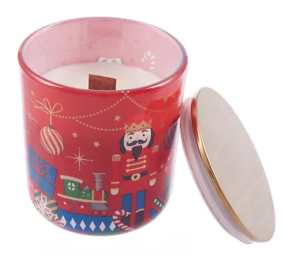 Ароматизированная свеча в стакане Щелкунчик с крышкой  (Magical Gift with lid) (150г) - фото 3