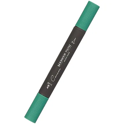 Маркер художественный "Сонет" рождеств. зеленый, двухсторон., тонк. и широк.долото, Сонет - фото 1