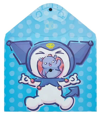 Папка-конверт А4 на кнопке "Куроми с медведем" - фото 2