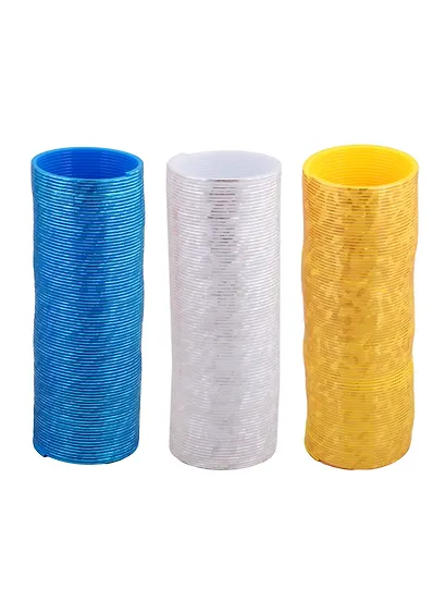 Головоломка Пружинка металлик тонкая пастельная (15см) (коробка) (12-02017-A9878) - фото 4