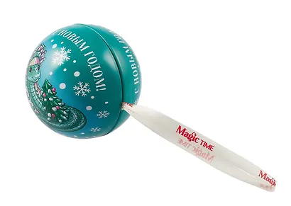 Шар Символ года c новогодним пожеланием (металл) (6,5) (92720) - фото 6