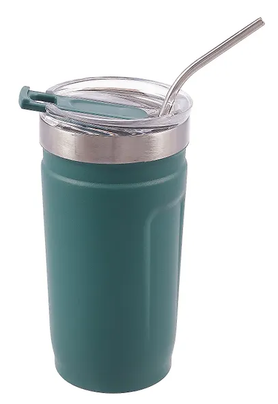 Термостакан с ремешком Цветной (пластик/металл) (520мл) - фото 2