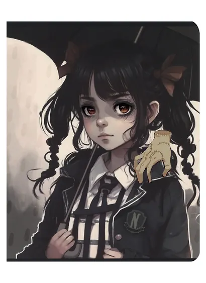 Тетрадь в клетку "Вэнсдэй", 48 листов, в ассортименте - фото 6