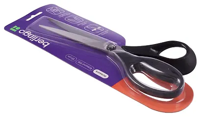 Ножницы 230мм офисные "Easycut 200" ассиметричные пластиковые ручки, Berlingo - фото 3