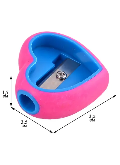 Точилка 1отв. "Heart", ассорти - фото 2