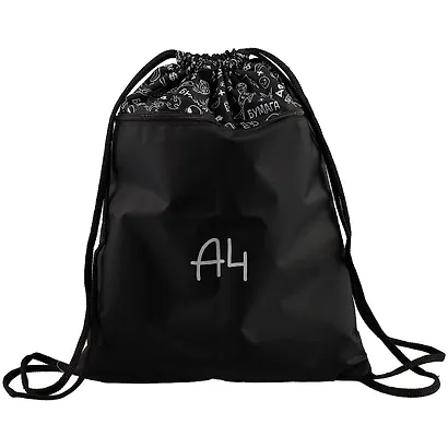 Мешок для сменной обуви "Влад А4" 34*47см, 1отд., карман на молнии, инд.уп. - фото 1