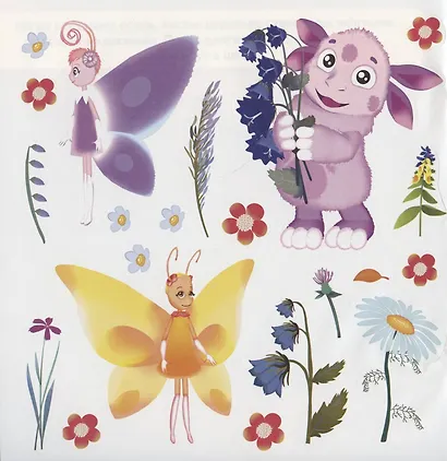 Развивающая книжка с многоразовыми наклейками для малышей № МНК 2003 "Лунтик. Времена года" - фото 5