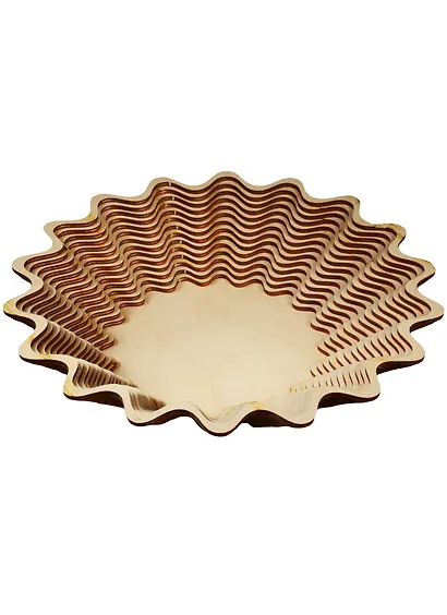 Игрушка из дерева Ваза большая узкая Волна (лесенка) (243х246х50) (162840) (Полноцвет) - фото 1