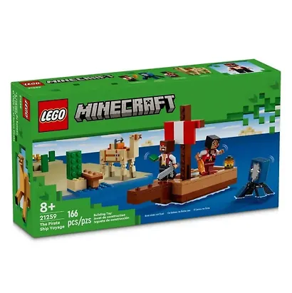 LEGO Minecraft: Путешествие на пиратском корабле, 166 деталей (21259) - фото 2