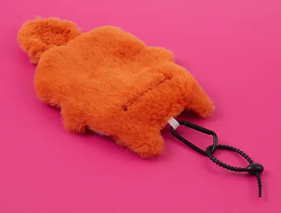 Чехол для карточек (картхолдер) Лиса (карабин) (плюш) (9х15) (12-Dongjin-D4) - фото 5