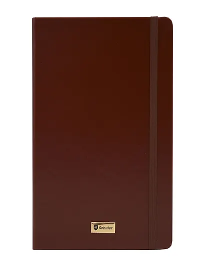 Книга для записей А5- 70л кл. "Universal" коричневая, инт.переплет, Schiller - фото 1