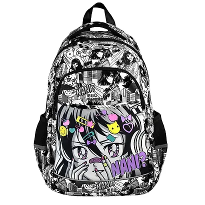 Рюкзак "МАНГА" 29*43*14,5см, полиэстер, шелкография, уплотн.спинка, дно с пласт.ножками - фото 3