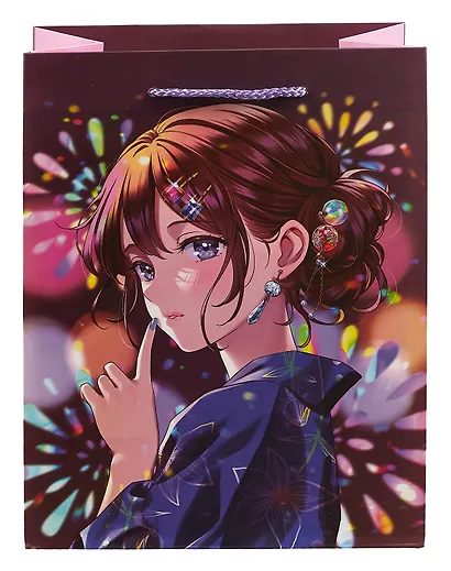 Пакет А5 18*23*10 "Аниме. Сияние" жен., бум.мат.ламинат - фото 2