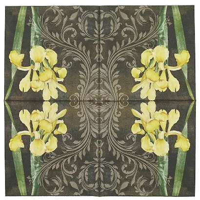 Набор для творчества Салфетки для декупажа Цветущее богатство черное - 2 шт. - фото 2